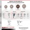 Service Caster 4 Inch High Temp Glass Filled Nylon Swivel 3/8 Inch Threaded Stem Caster Set SCC SCC-TS20S414-GFNSHT-381615-4 - alternate 4